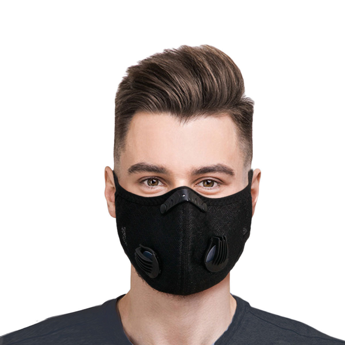 Black Mesh Sports Mask