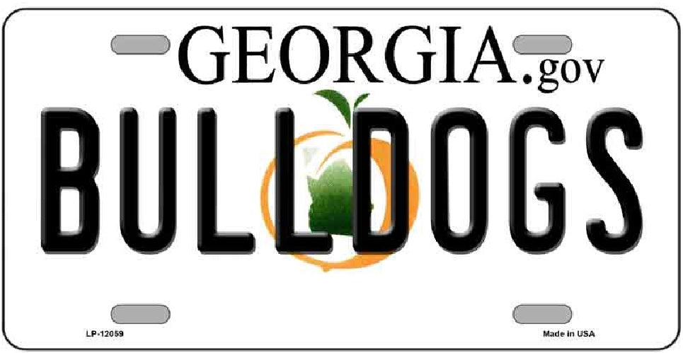 Georgia Bulldogs Novelty Metal License Plate