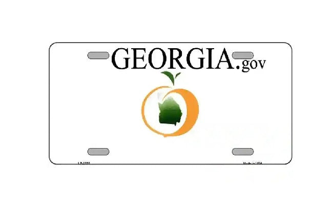 Blank Georgia License Plate