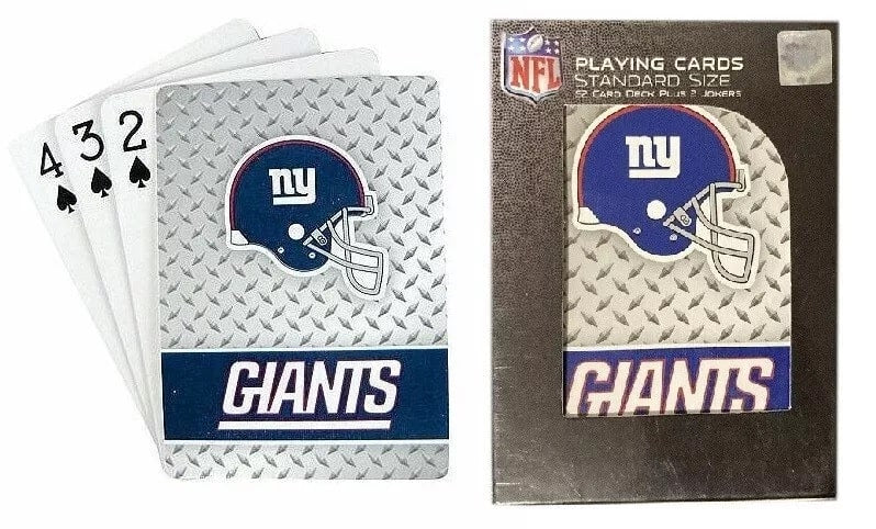 NEW YORK GIANTS DIAMOND PLATE PLAYING CARDS