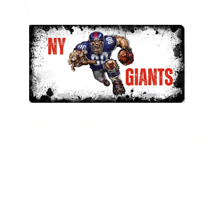 New York Giants Premium License Plate Sign