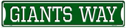 Giants Way Metal Street Sign