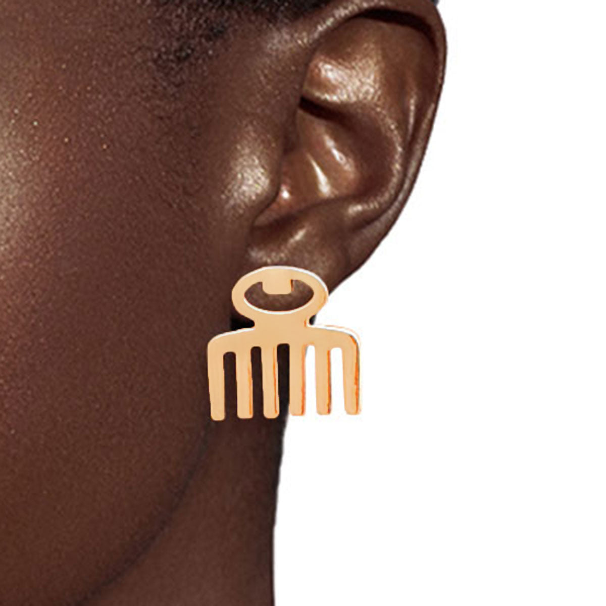 Gold 3 Pcs Black Girl Magic Studs