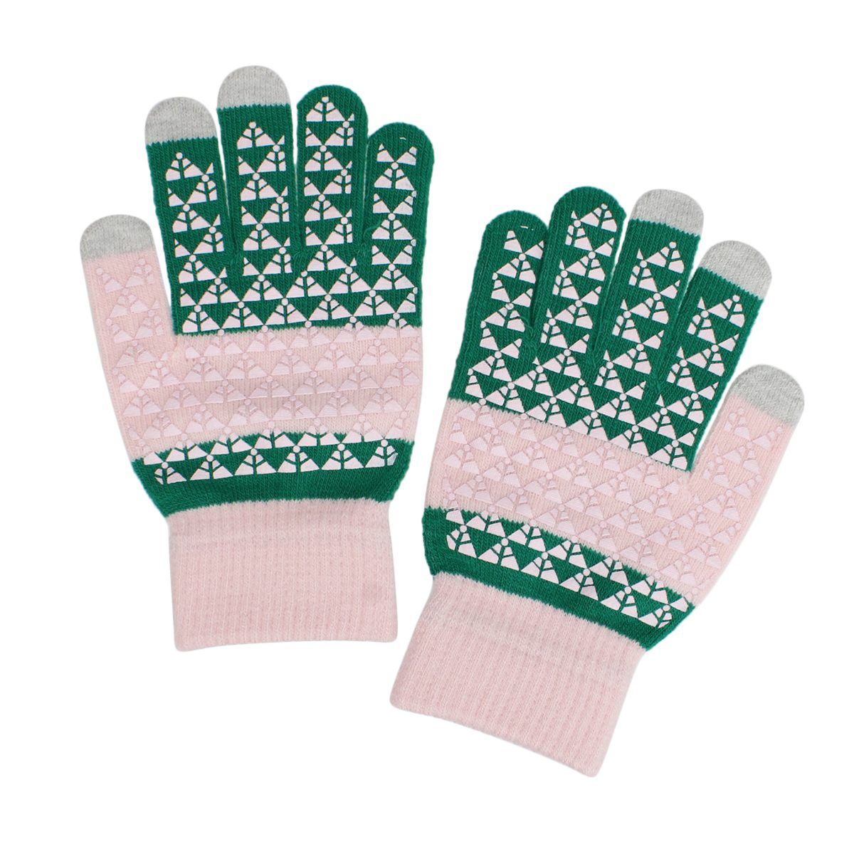 AKA Green Finger Touch and Grip Knit Winter Gloves