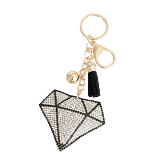 White Diamond Jewel Keychain