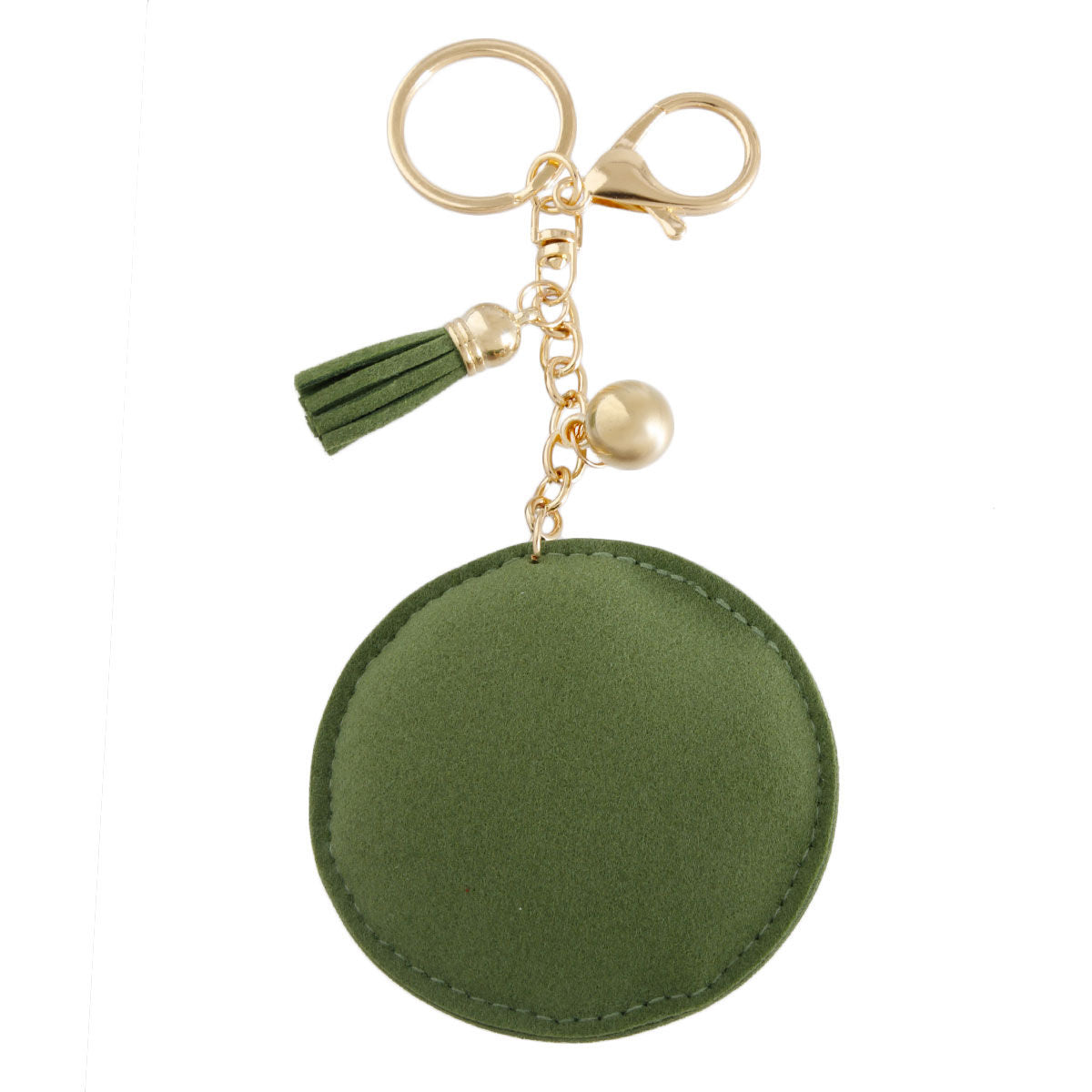 AKA Pink Green Padded Sorority Keychain