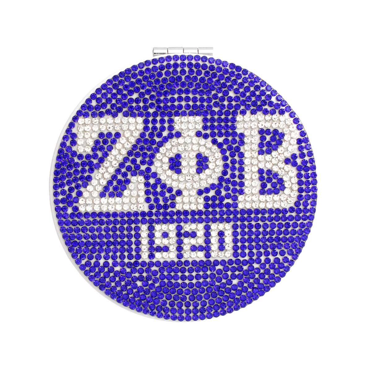 ZPB Sorority Blue Bling Mirror Compact