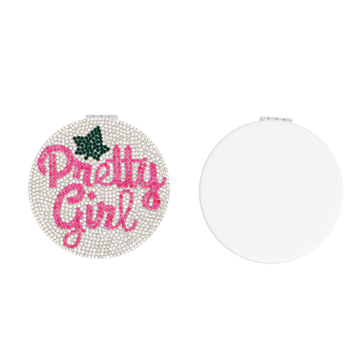 AKA Sorority Clear Pretty Girl Mirror Compact