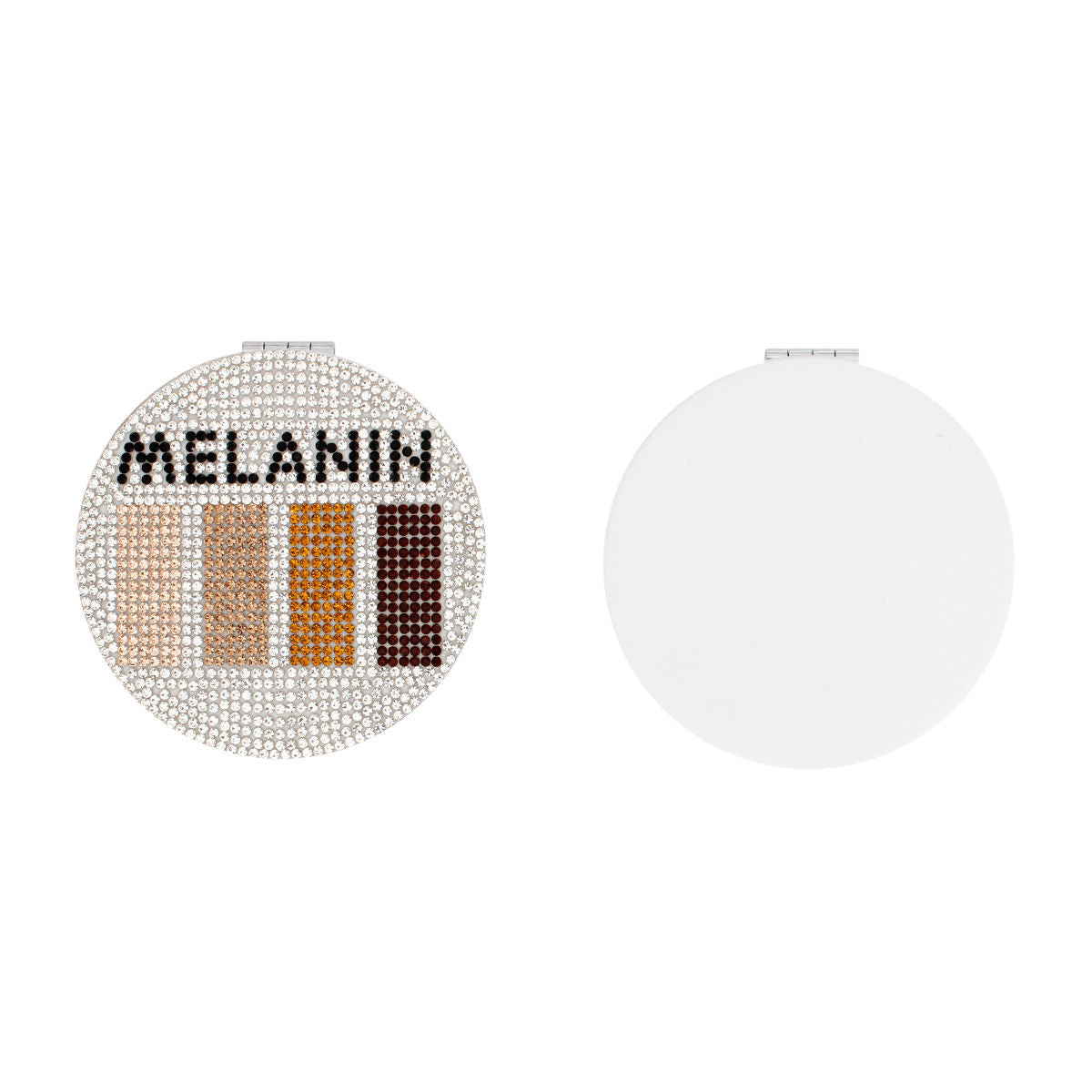 Melanin Brown Shades Bling Mirror Compact