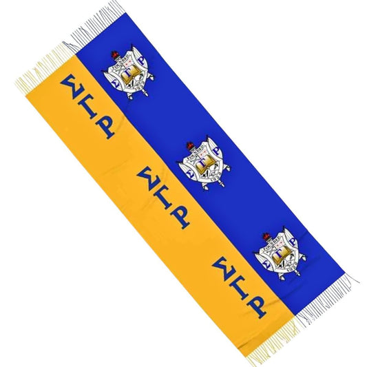 Sigma Gamma Gold Blue Shield Fashion Shawl Scarf