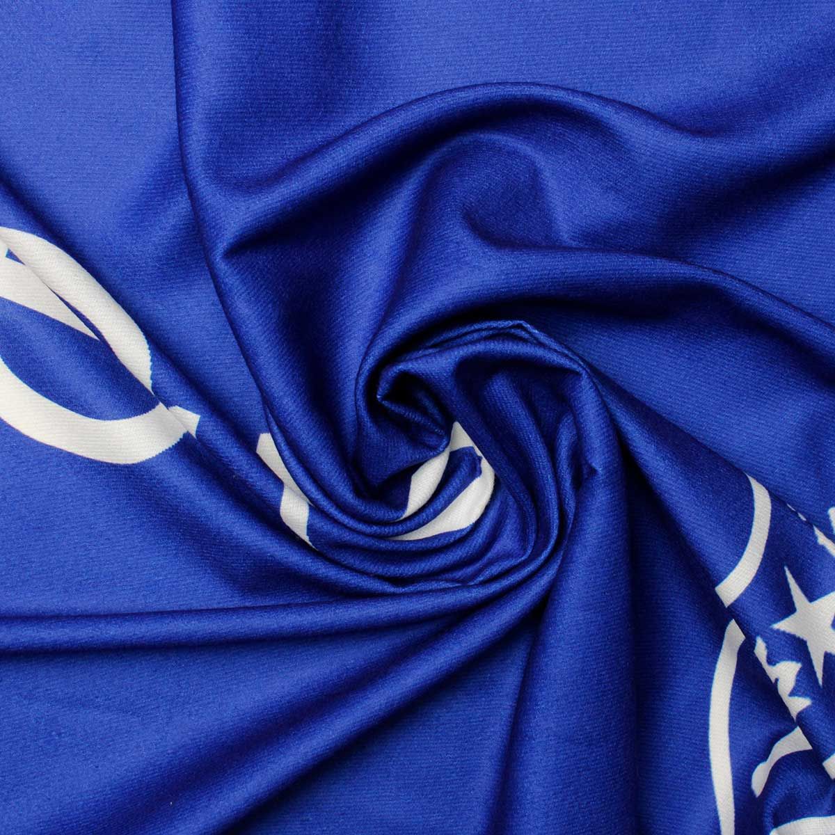 ZPB Sorority Blue Shield Fashion Shawl Scarf