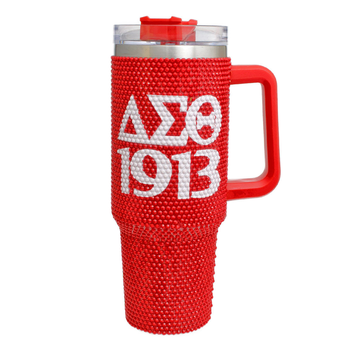 DST Sorority Red Bling 40.5 oz Tumbler Cup