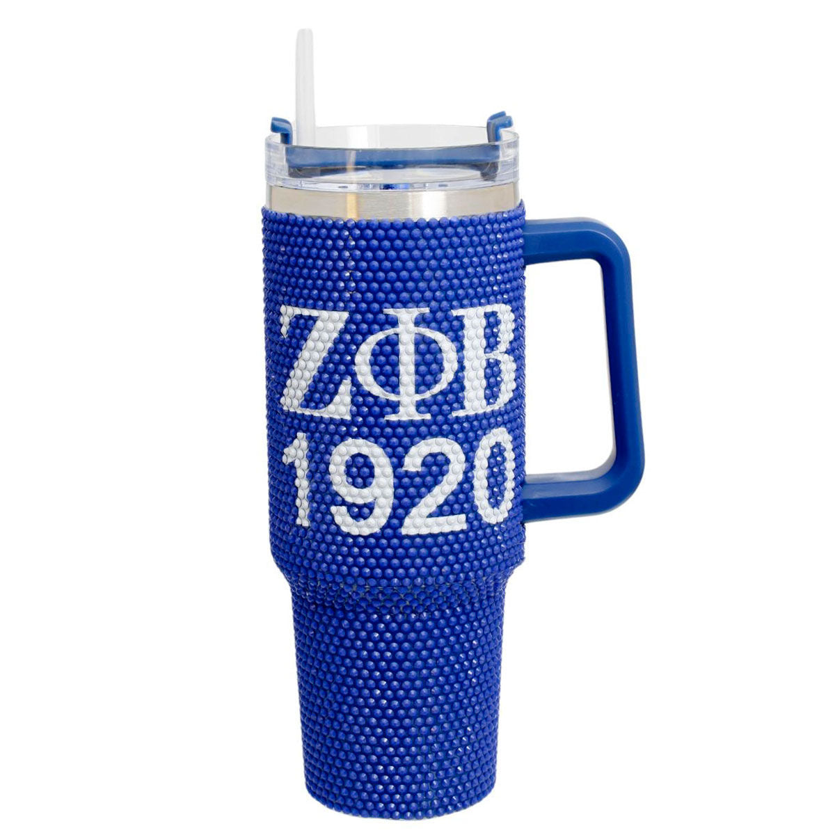 ZPB Sorority Blue Bling 40.5 oz Tumbler Cup