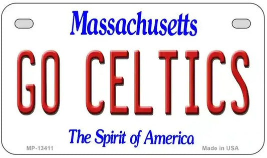 GO CELTICS Novelty Metal  Motorcycle License Plate