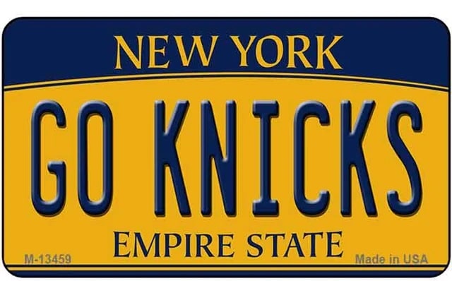 Go Knicks Refrigerator Metal Magnet