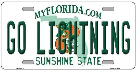 Go Lightning Novelty Florida Facade License Plate