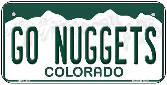 Go Nuggets Colorado Bicycle License Plate