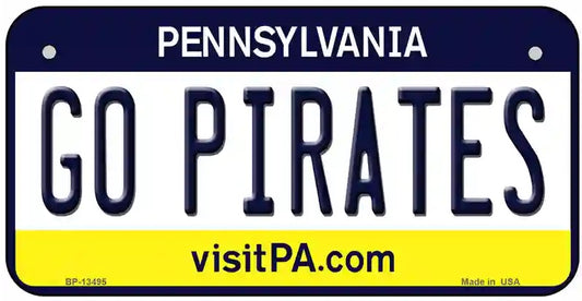 Go Pirates Bicycle License Plate