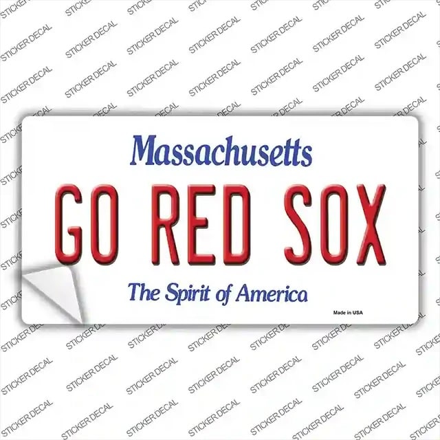 GO RED SOX Bumper Sticker