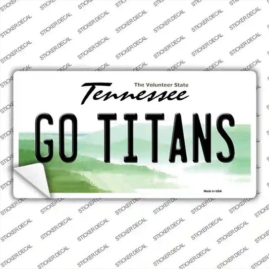 Go Titans Fan Bumper Sticker