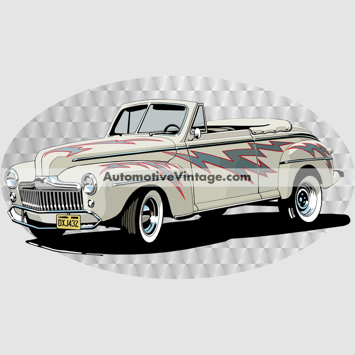 Grease Lightning Ford Deluxe Famous Car Chest Logo T-shirt
