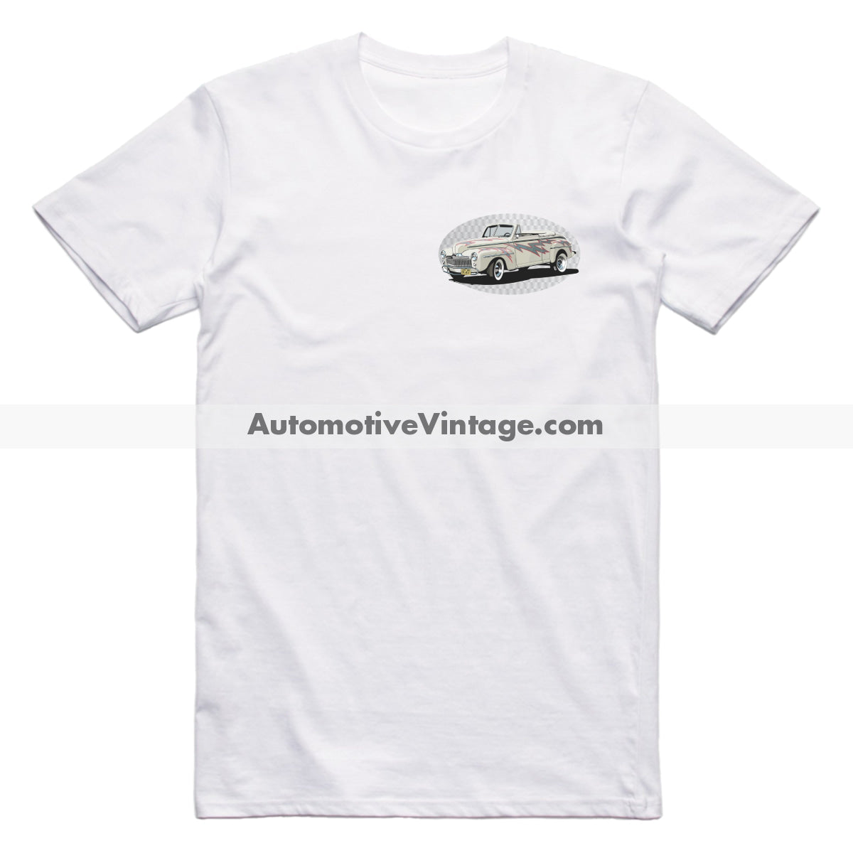 Grease Lightning Ford Deluxe Famous Car Chest Logo T-shirt