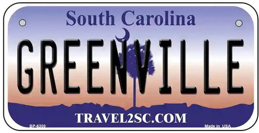 Greenville South Carolina Bicycle License Plate