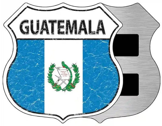Guatemala Flag Highway Shield Magnet