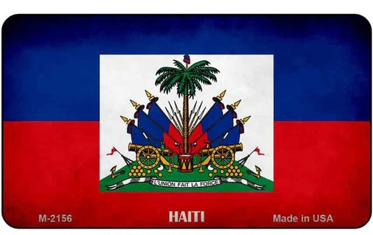 Haiti Flag Novelty Metal Magnet