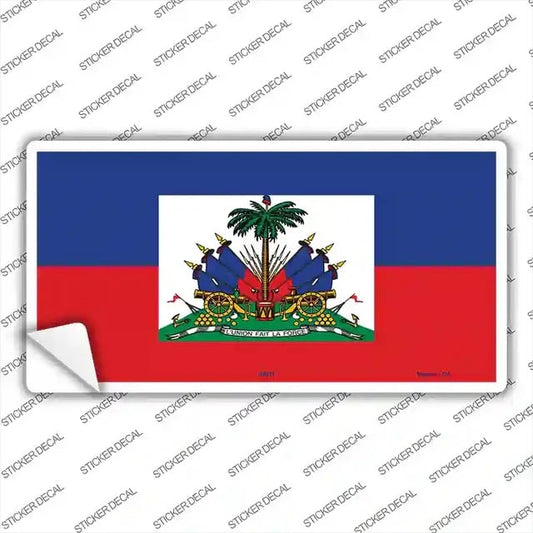 Haiti Flag Novelty Sticker Decal