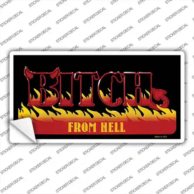 Hell Bitch Novelty Sticker Decal