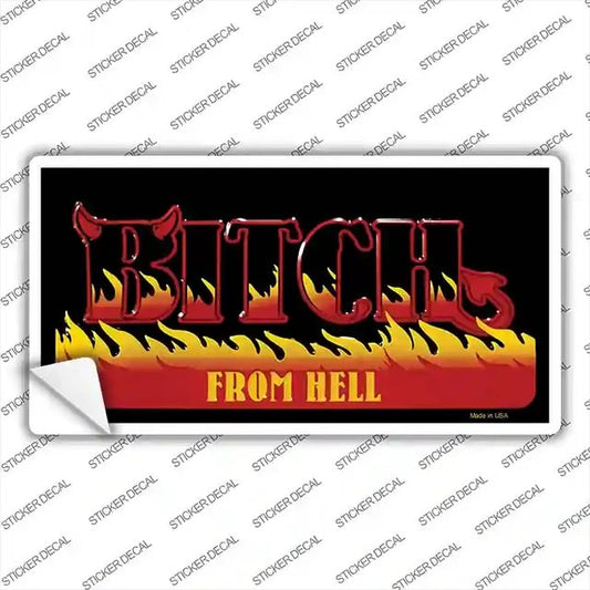 Hell Bitch Novelty Sticker Decal