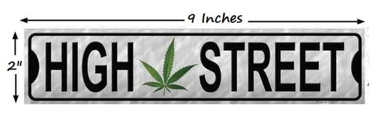 Size High Street Novelty Narrow Sticker Decal