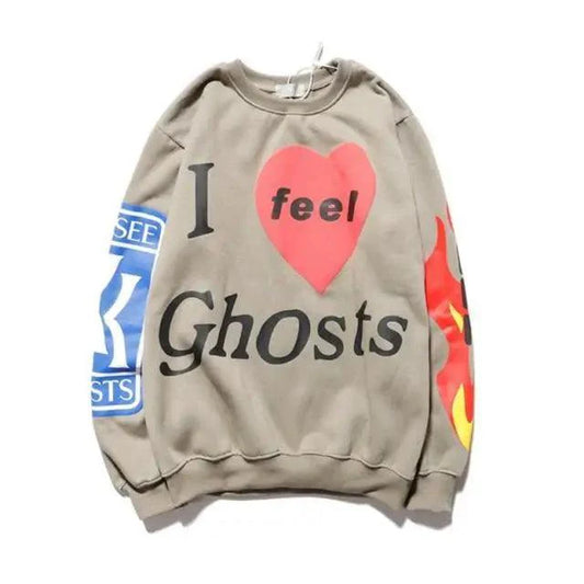 Hip-Hop Printed Sweatshirts Men  High Pullovers Couple Street Casual Sweatshirts Letter Print Men Women Sweatshirt Stylish Printed Cool Design Warm Winter Sweatshirt For Men Women