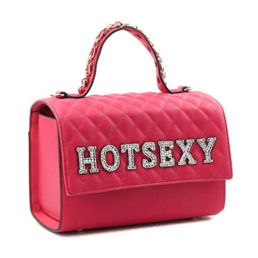Fuchsia HOT SEXY Quilted Satchel Set