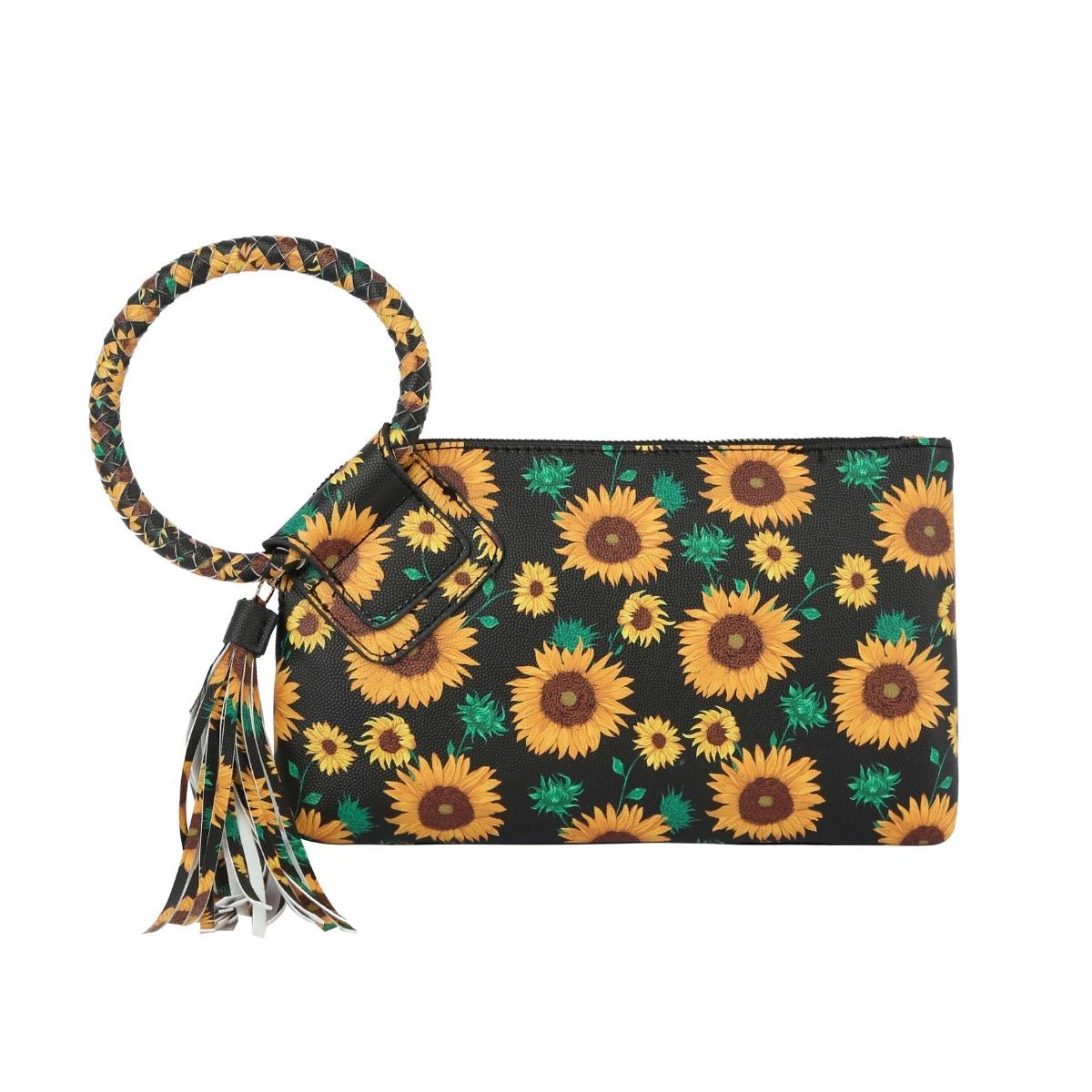 Black Sunflower Bangle Clutch