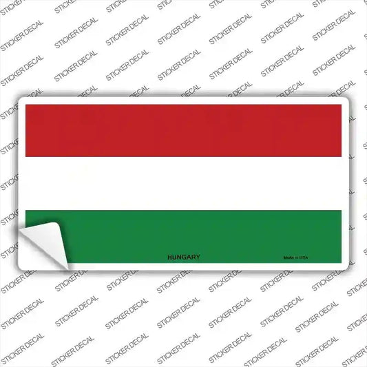 Hungary Flag Novelty Sticker