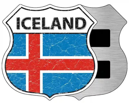 Iceland Highway Shield Magnet