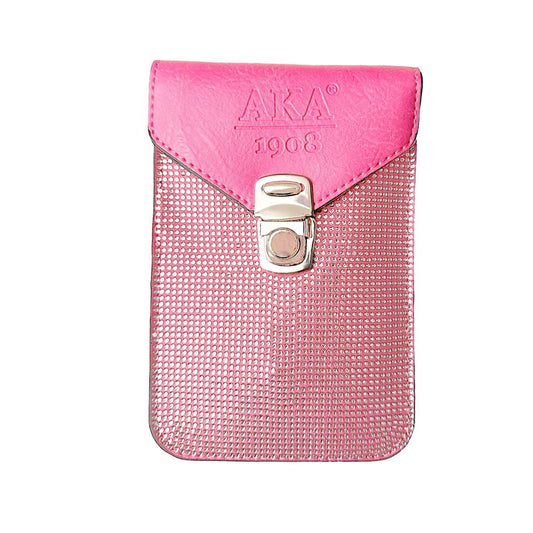 AKA Embossed Rhinestone Cellphone Wallet