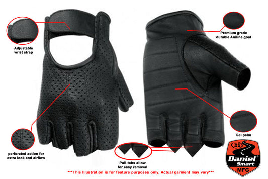 DS Perforated Fingerless Glove