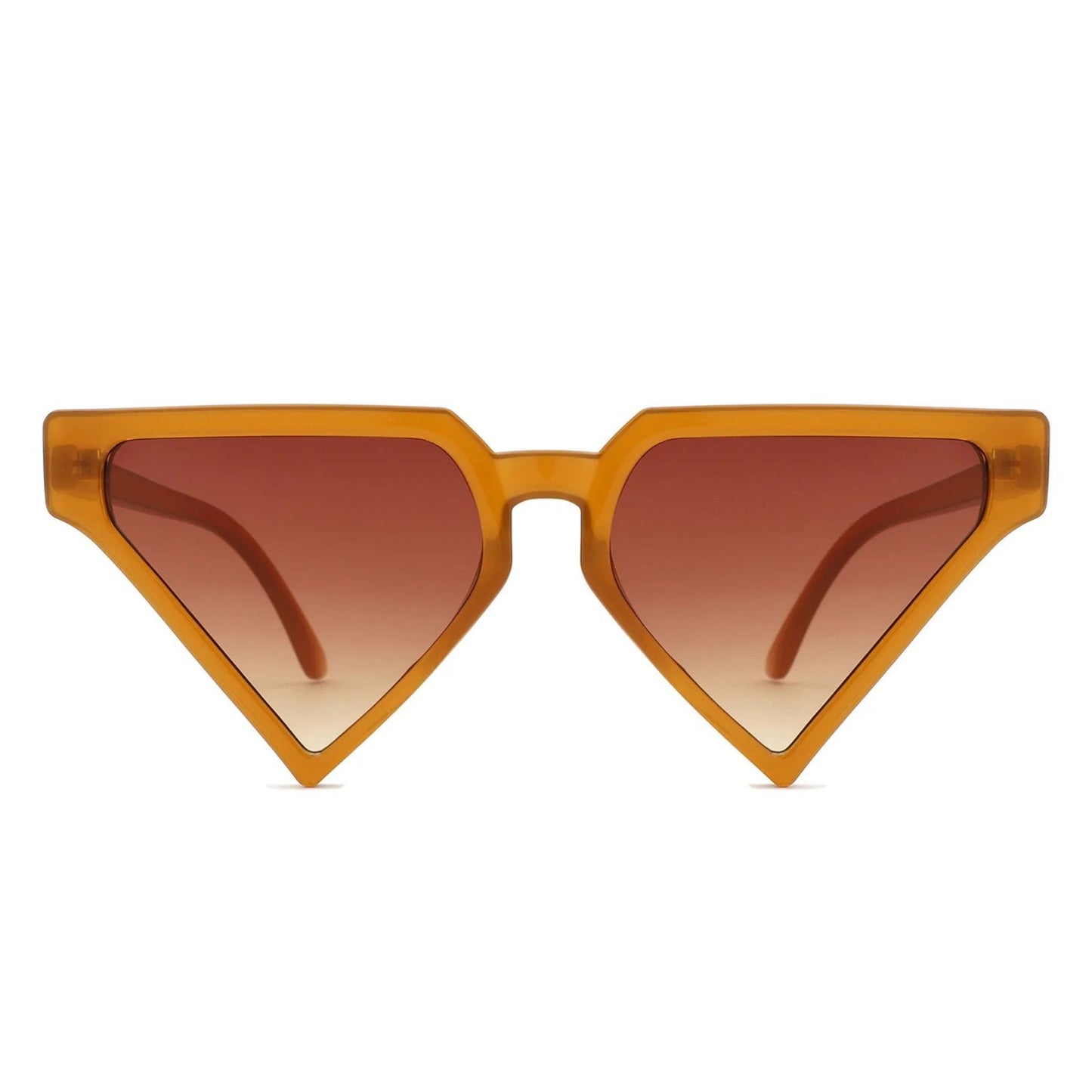 Sunglasses Brown Triangle Pointed for Women
