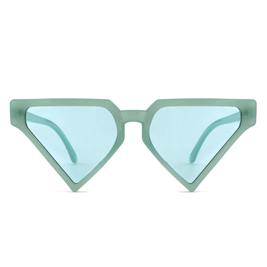 Sunglasses Sea Green Triangle Pointed for Women