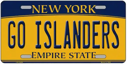 Go Islanders Fans New York Style License Plate