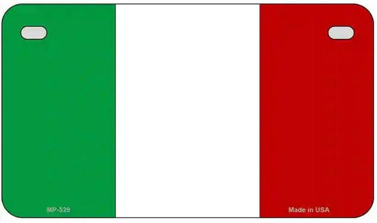 Italian Flag Motorcycle License Plate