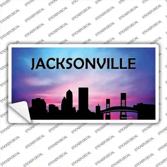 Jacksonville Silhouette Bumper Sticker