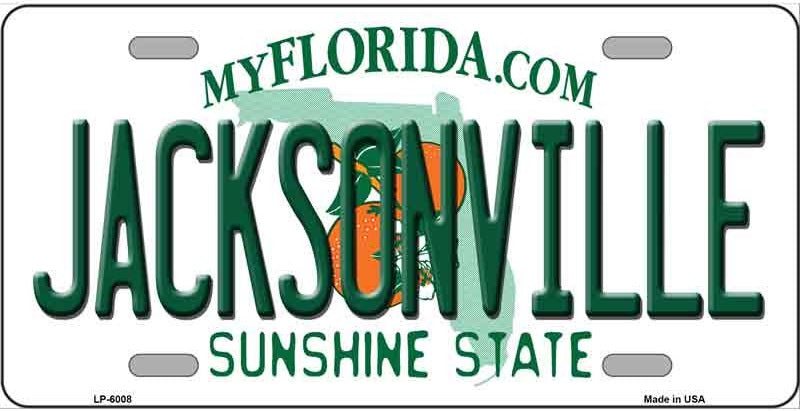 Jacksonville Florida Novelty License Plate
