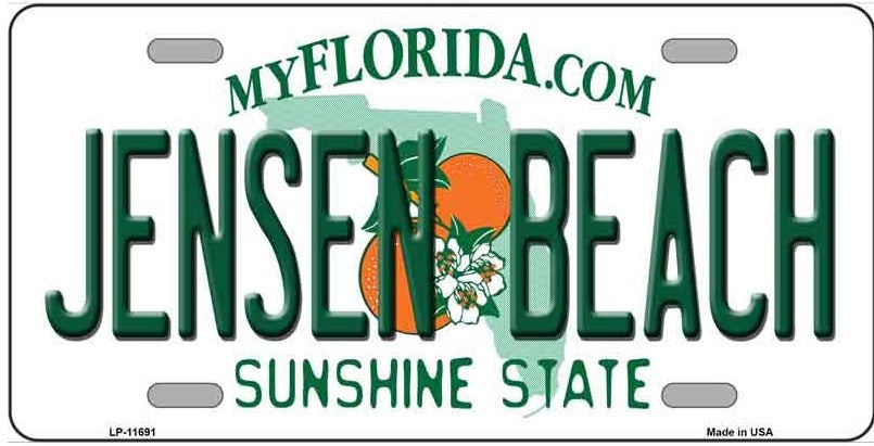 Jensen Beach Florida Novelty License Plate