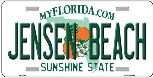 Jensen Beach Florida Novelty License Plate