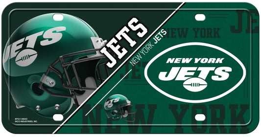 New York Jets Metal Novelty License Plate