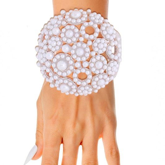 White Chunky Domed Cuff